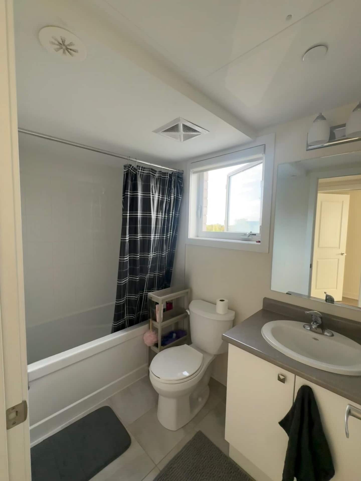 Bathroom with bathtub, shower, toilet and vanity